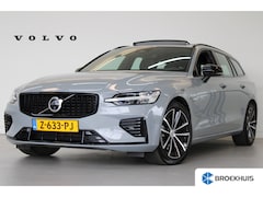 Volvo V60 - T6 350PK Plus Dark | 360° | Panoramadak | Trekhaak | Stoel&Stuur Verw. | HK Audio | Adap C