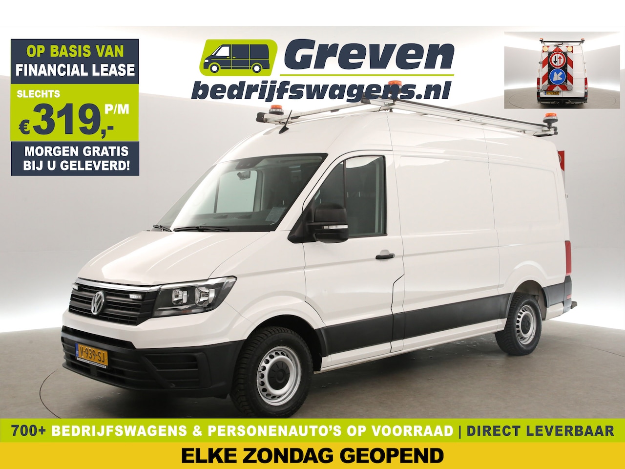 Volkswagen Crafter - 35 2.0 TDI L3H3 177PK 3500KG Trekgew. Trekhaak Werkbus Airco Camera Carplay Cruise Imperia - AutoWereld.nl
