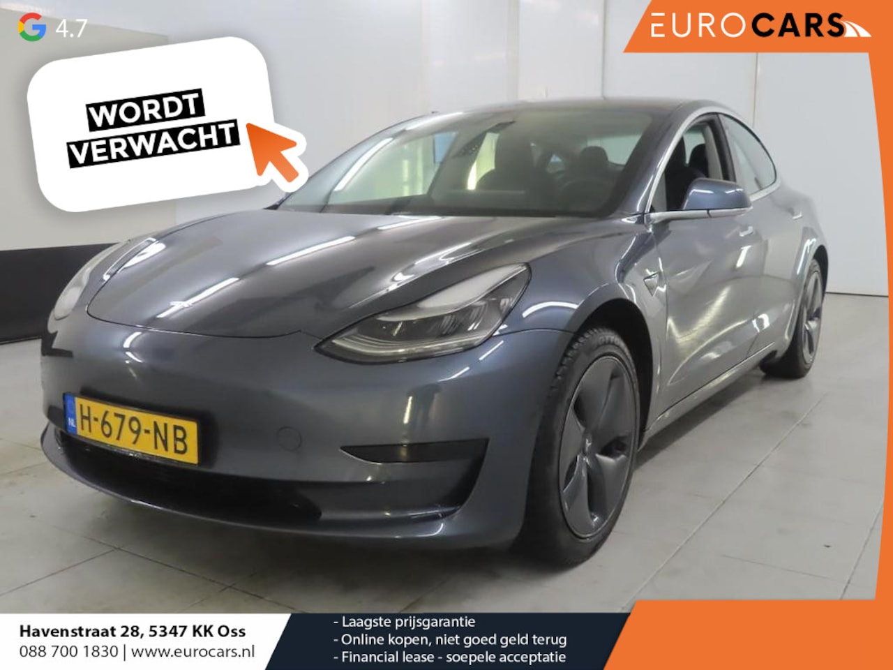 Tesla Model 3 - Standard RWD Plus 60 kWh Panorama dak Navigatie Climate Control  Lichtmetalen Velgen Leder - AutoWereld.nl