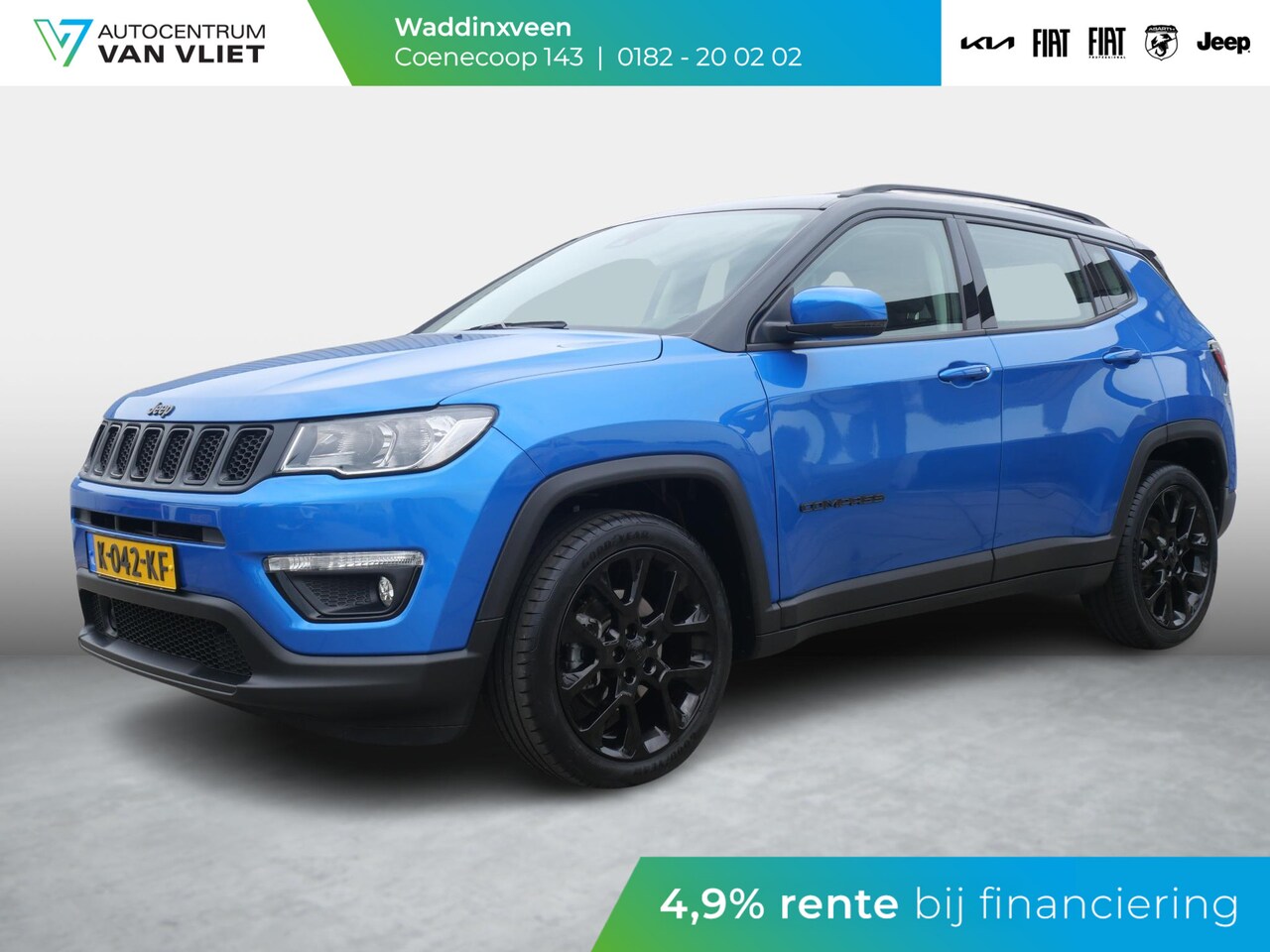 Jeep Compass - 1.3T Night Eagle Liberty Edition | Trekhaak | Clima | Navi | Carplay | Camera | PDC | 19" - AutoWereld.nl