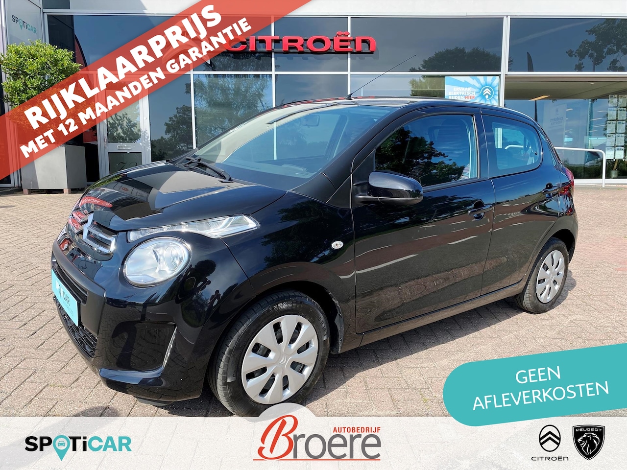 Citroën C1 - 1.0 VTi 72PK 5D Feel | airconditioning, radio met bluetooth, elek. ramen, 14 inch wieldop, - AutoWereld.nl
