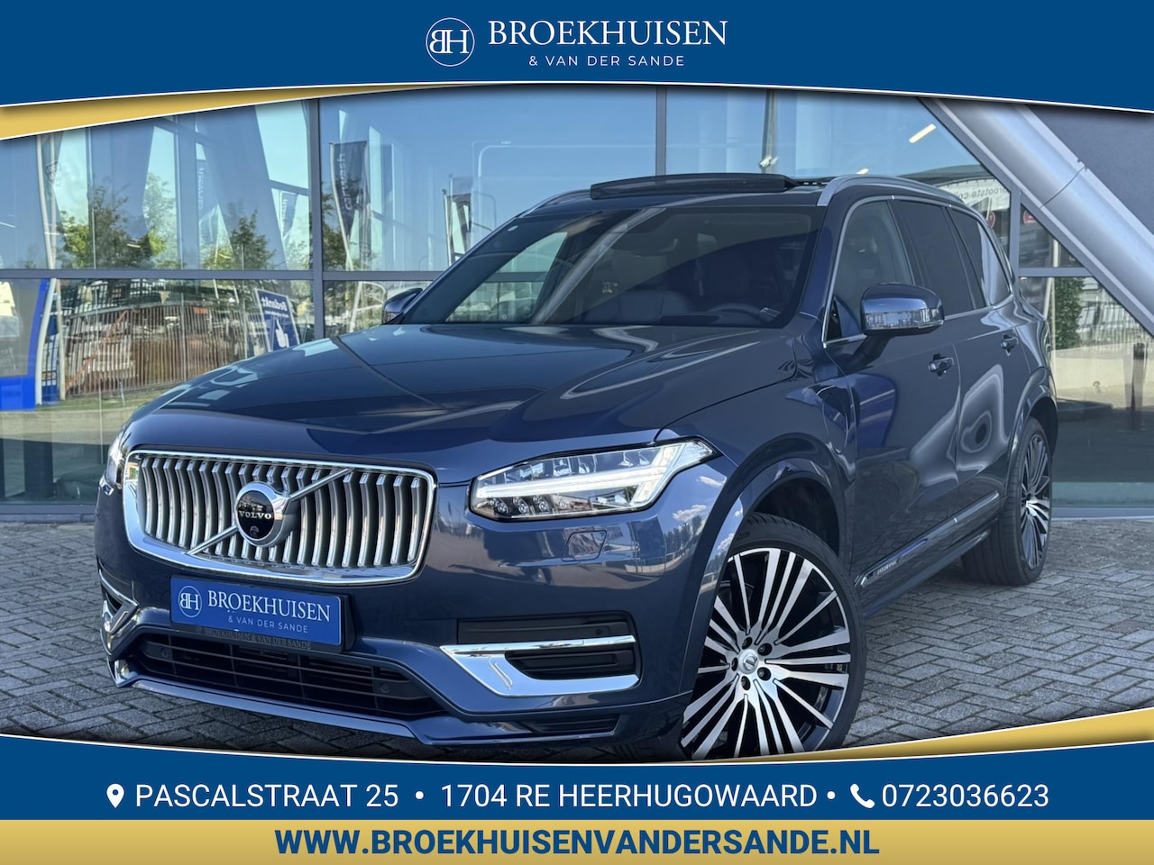 Volvo XC90 - 2.0 T8 Recharge AWD Inscription 405pk Luchtvering / HU Display / 360 Camera / 22 inc - AutoWereld.nl
