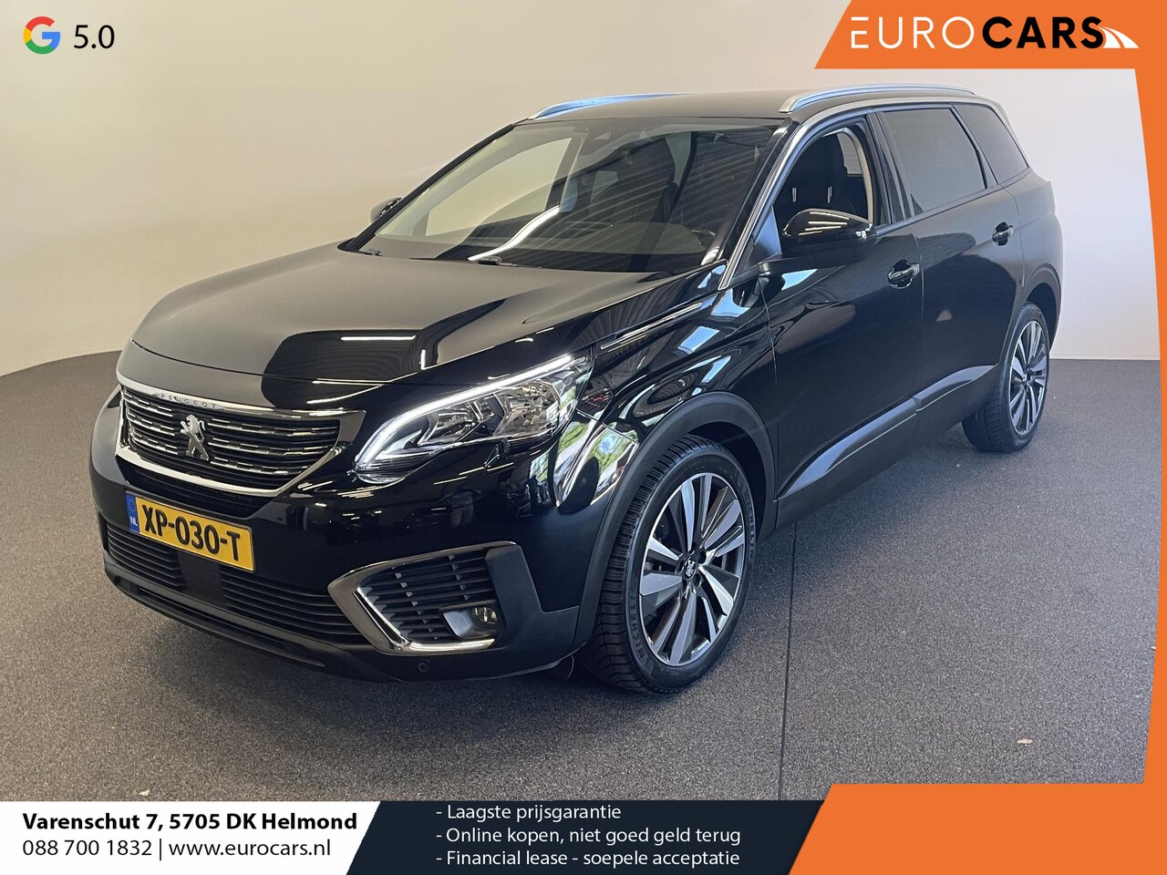 Peugeot 5008 - 1.2 PureTech Blue Lease Executive Automaat Leder Navigatie Clima Camera DAB Distributierie - AutoWereld.nl