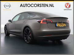 Tesla Model 3 - Performance AWD 75kWh 513PK 0-100kmh in 3, 4 sec. Wrap Priv.Glas Diffuser Leder Adap.Cruis
