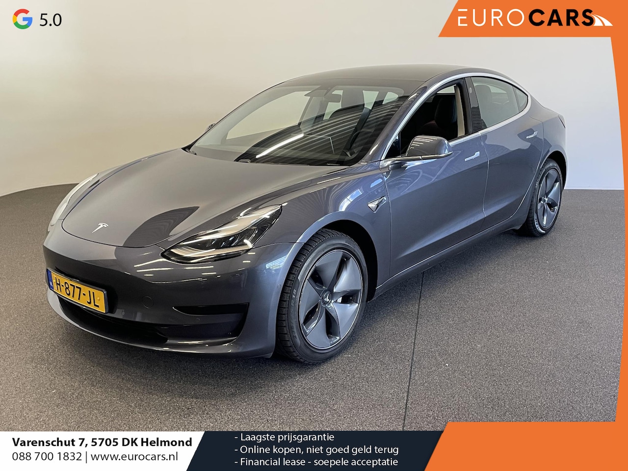 Tesla Model 3 - Standard RWD Plus 60 kWh 287pk Panorama dak Navigatie Climate Control  Lichtmetalen Velgen - AutoWereld.nl