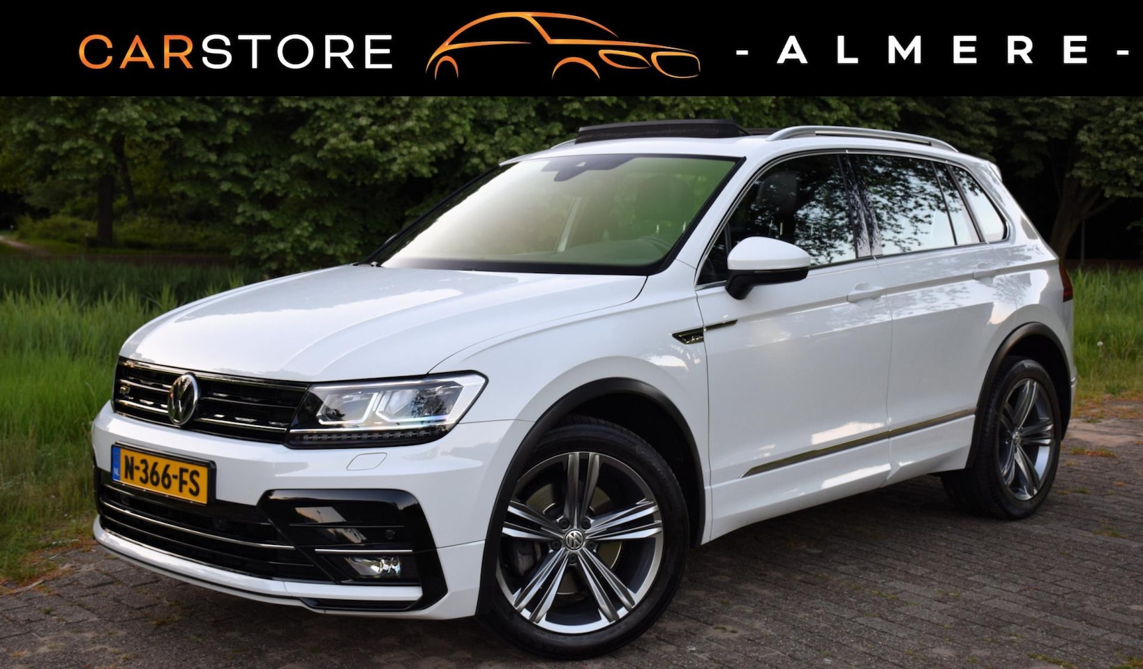Volkswagen Tiguan - 2.0 TSI 4Motion 3X R-Line*Pano*Adaptive Cruise*Trekhaak*180PK*Enz* - AutoWereld.nl