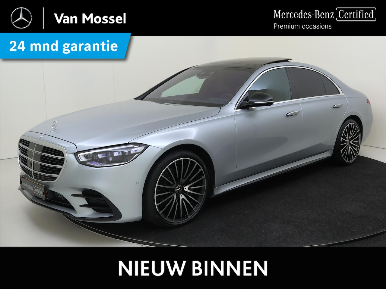 Mercedes-Benz S-klasse - 400d 4MATIC AMG Line Rijassistentiepakket/ memory v+a/ Stoelventilatie v+a/ Warmtecomfotpa - AutoWereld.nl