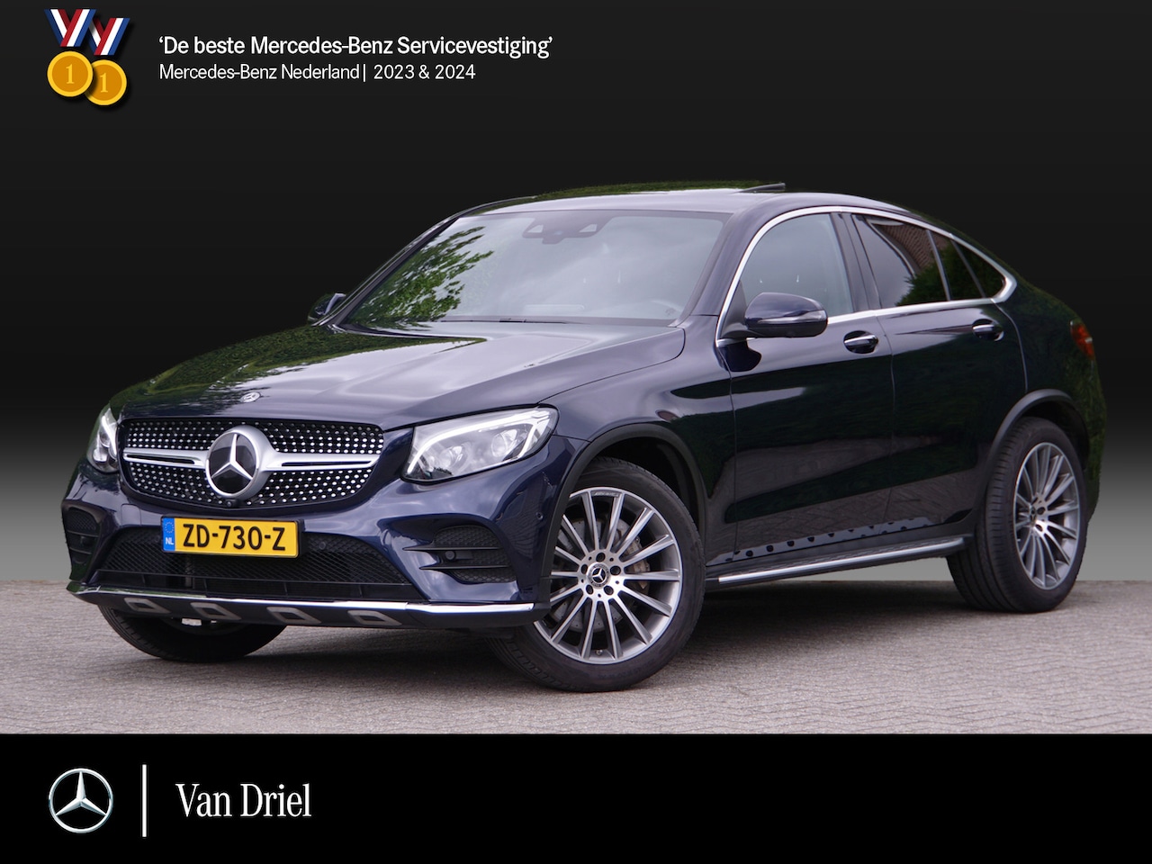Mercedes-Benz GLC-klasse Coupé - GLC 250 4MATIC AMG line | Schuifdak Burmester Memory Distronic Keyless - AutoWereld.nl