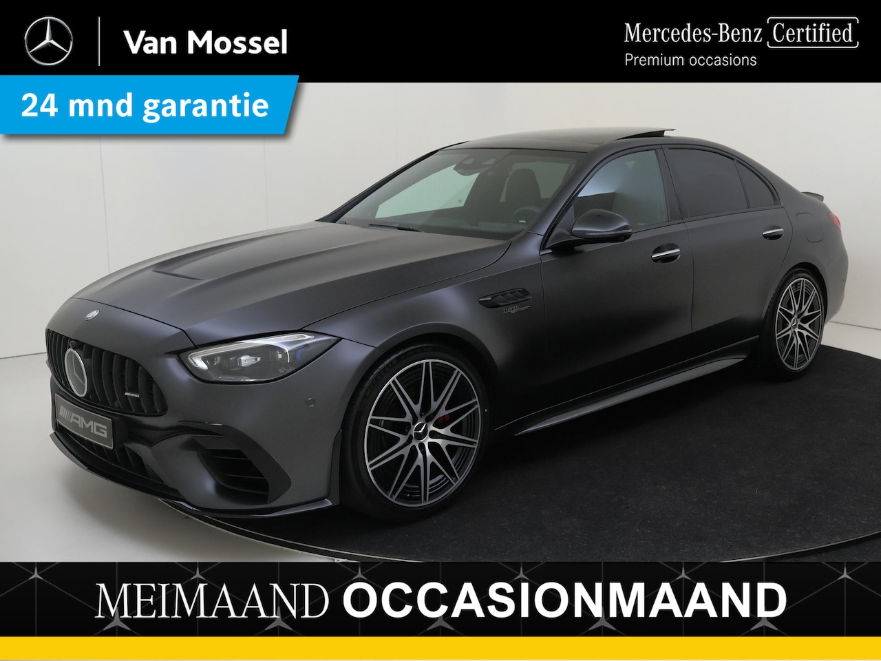 Mercedes-Benz C-klasse - 63 S E AMG Performance 4MATIC+ Premium Plus / Burmester / Carbon 1+2/ HUD / 360 Camera / N - AutoWereld.nl