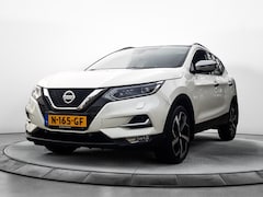 Nissan Qashqai - 1.3 DIG-T Tekna + (160 PK) Keurig-Onderh. BOVAG-Garantie. Panoramadak, Sportstoelen-Leer-V