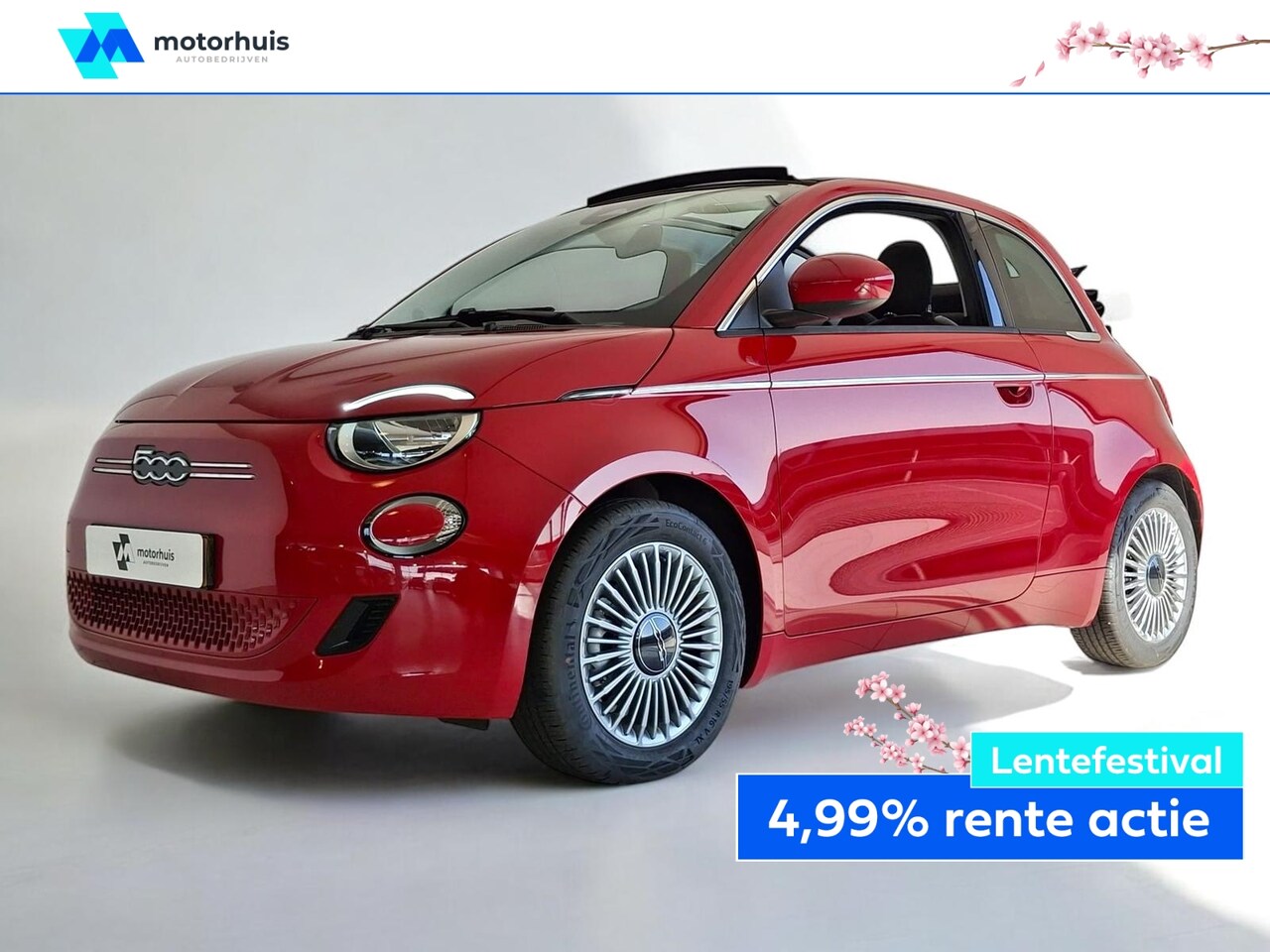 Fiat 500 C - 42kWh 118pk Aut CABRIO LMV CHROMEPAKKET CARPLAY - AutoWereld.nl
