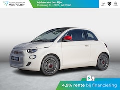 Fiat 500e - RED Cabrio 42 kWh | Uit voorraad leverbaar | CarPlay | PDC |