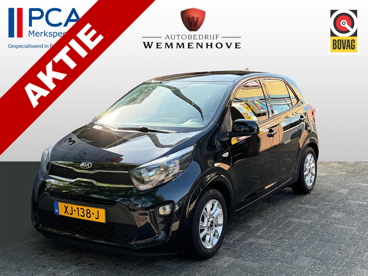 Kia Picanto - 1.0 CVVT ComfortPlusLine Navigator Airco/Lichtmetalen velgen/Navi/Camera/Cruise Control - AutoWereld.nl