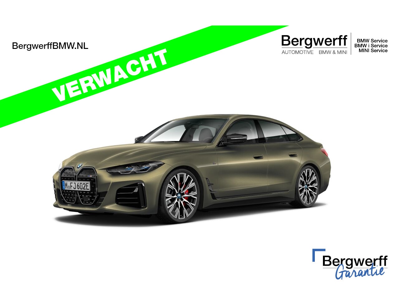 BMW i4 - M50 - M-Sport Pro - Individual ''Messing Metallic'' - M-Zetels - Dak - AutoWereld.nl