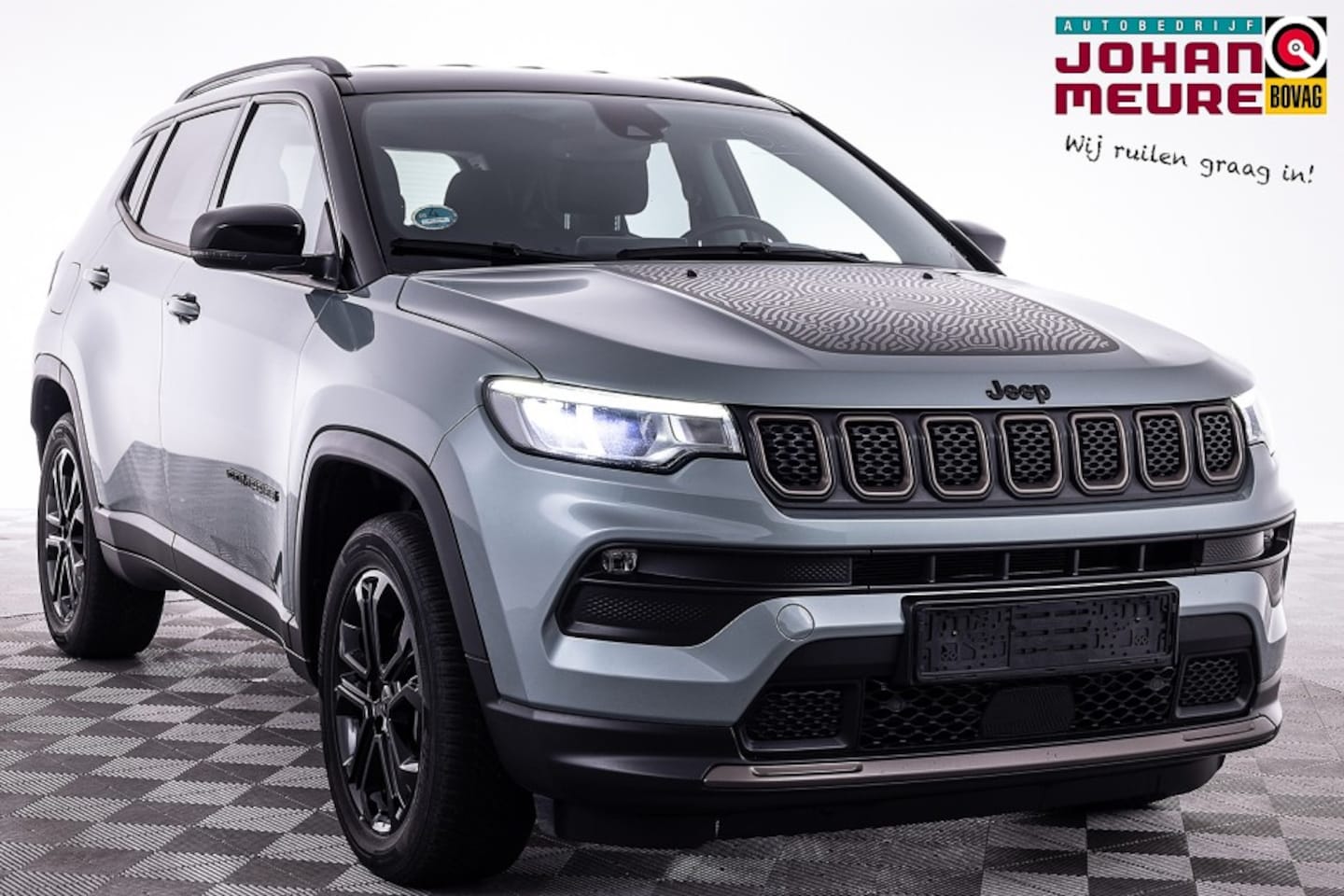 Jeep Compass - 4 x e 240 Plug-in Hybrid S | Half LEDER | 360 Camera | LED | CARPLAY - AutoWereld.nl