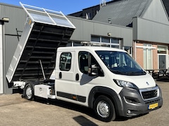 Peugeot Boxer - 435 2.0 BlueHDI L3 DC Kipper Open laadbak Airco Cruise controle Trekhaak 3000kg trekgewich