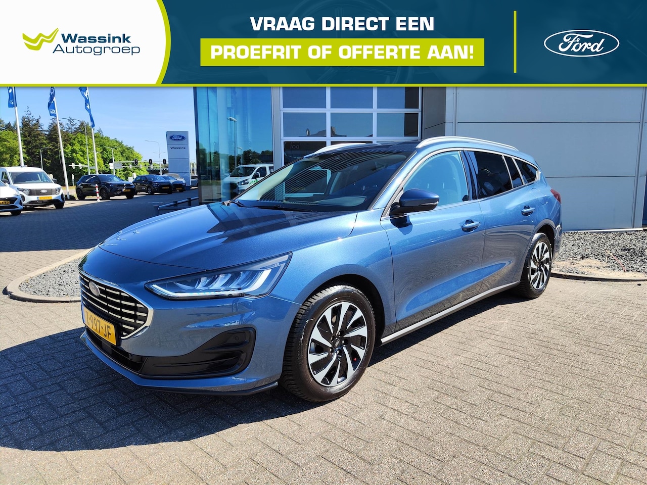 Ford Focus Wagon - Titanium Hybrid 125pk | Cruise Control | Navigatie | Parkeersensoren Voor en Achter - AutoWereld.nl
