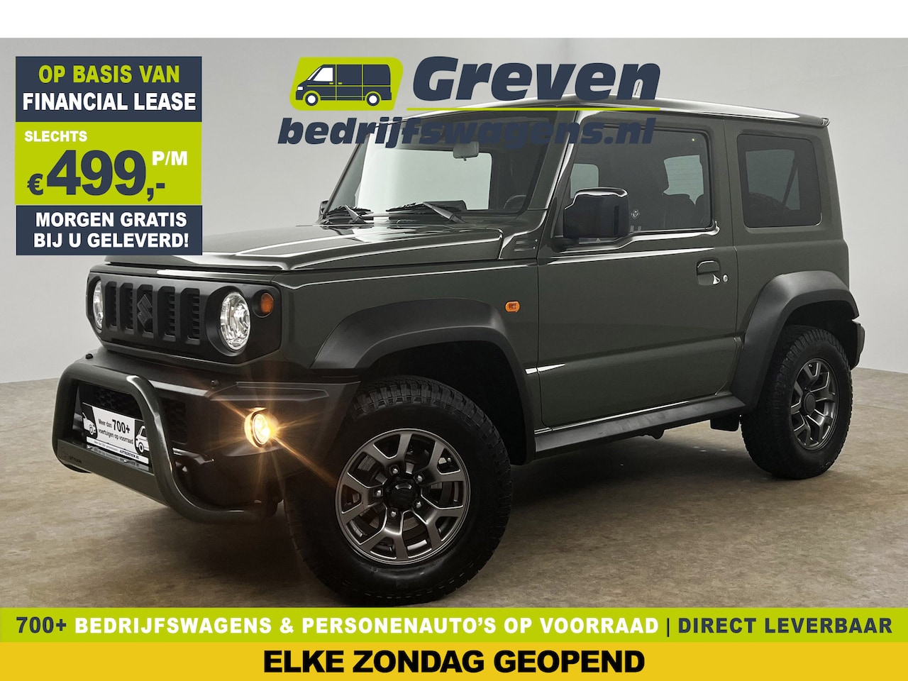 Suzuki Jimny - 1.5 Style 4x4 AWD 4 Persoons Bullbar Clima Cruise Navi DAB+ 15"LMV Stoelverwarming - AutoWereld.nl