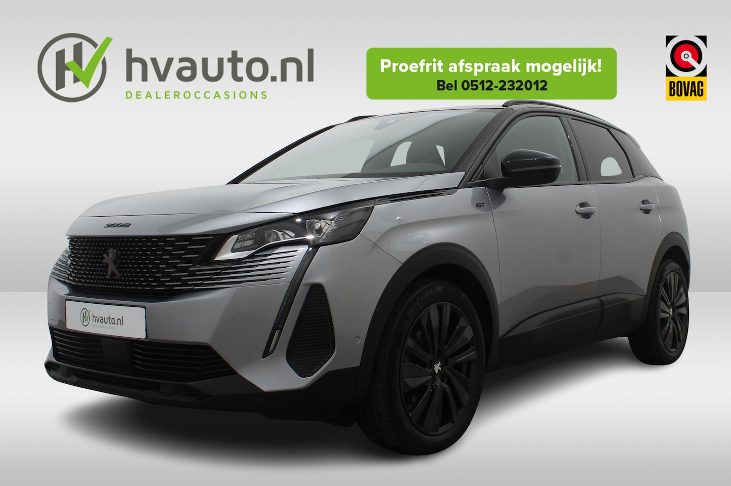Peugeot 3008 - 1.2 PURETECH 130PK GT BLACK PACK EAT8 | Navi | El. achterklep | 19 inch - AutoWereld.nl