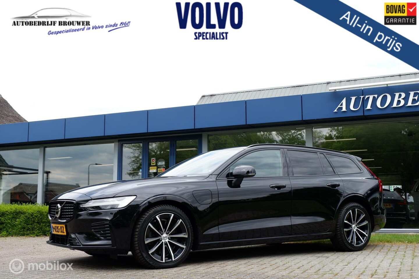Volvo V60 - MY23 AWD T6 350PK RECHARGE LONG RANGE PLUS DARK | GOOGLE | ACC | BLIS - AutoWereld.nl