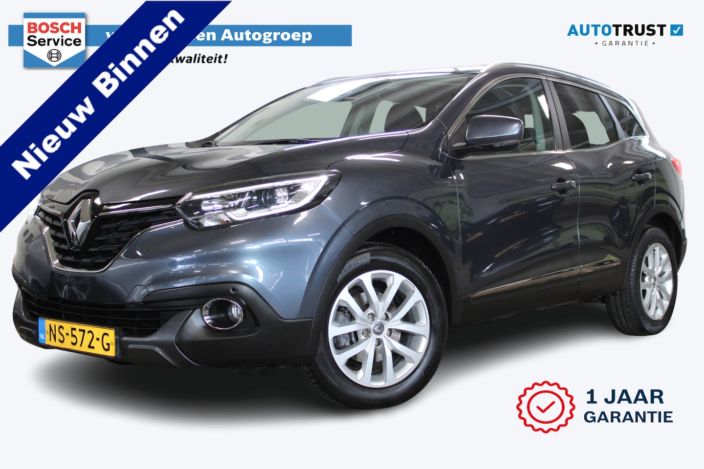 Renault Kadjar - 1.2 TCe Intens | Incl. 12 maanden garantie | Automaat | Navigatie | Cruise | Afn. Trekhaak - AutoWereld.nl