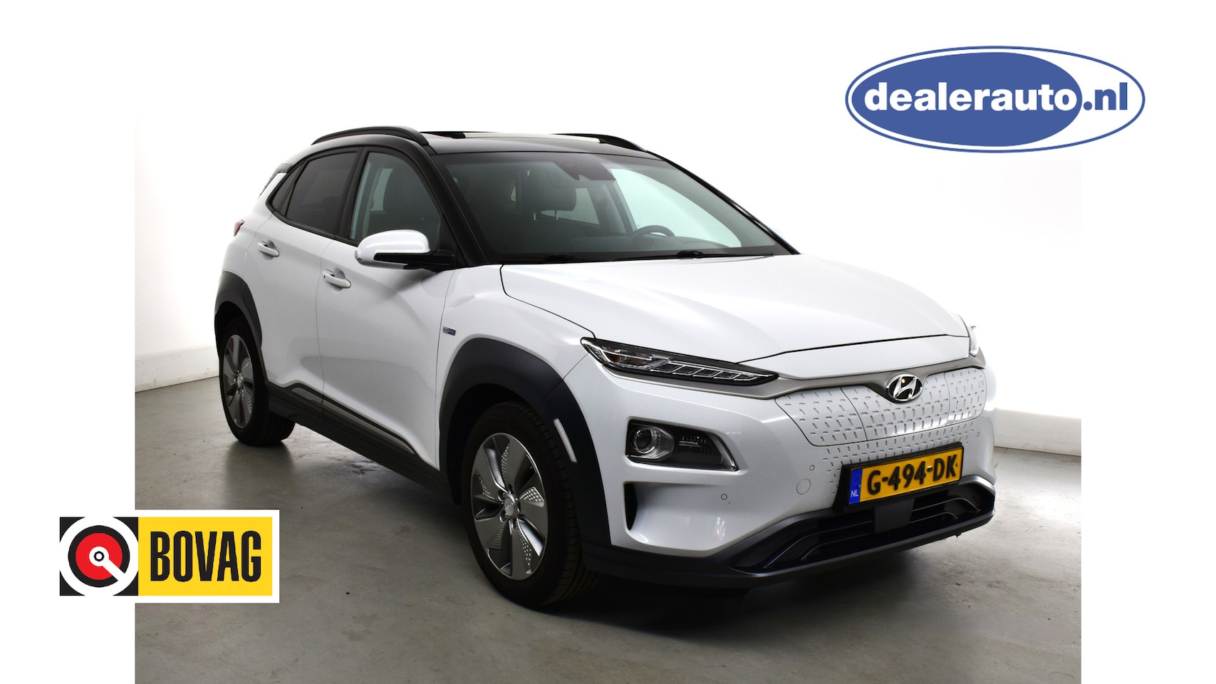 Hyundai Kona Electric - EV Premium 64 kWh LEDER-SCHUIFDAK-1e EIG Headup,Carplay,premium audio draadloze telefoonla - AutoWereld.nl
