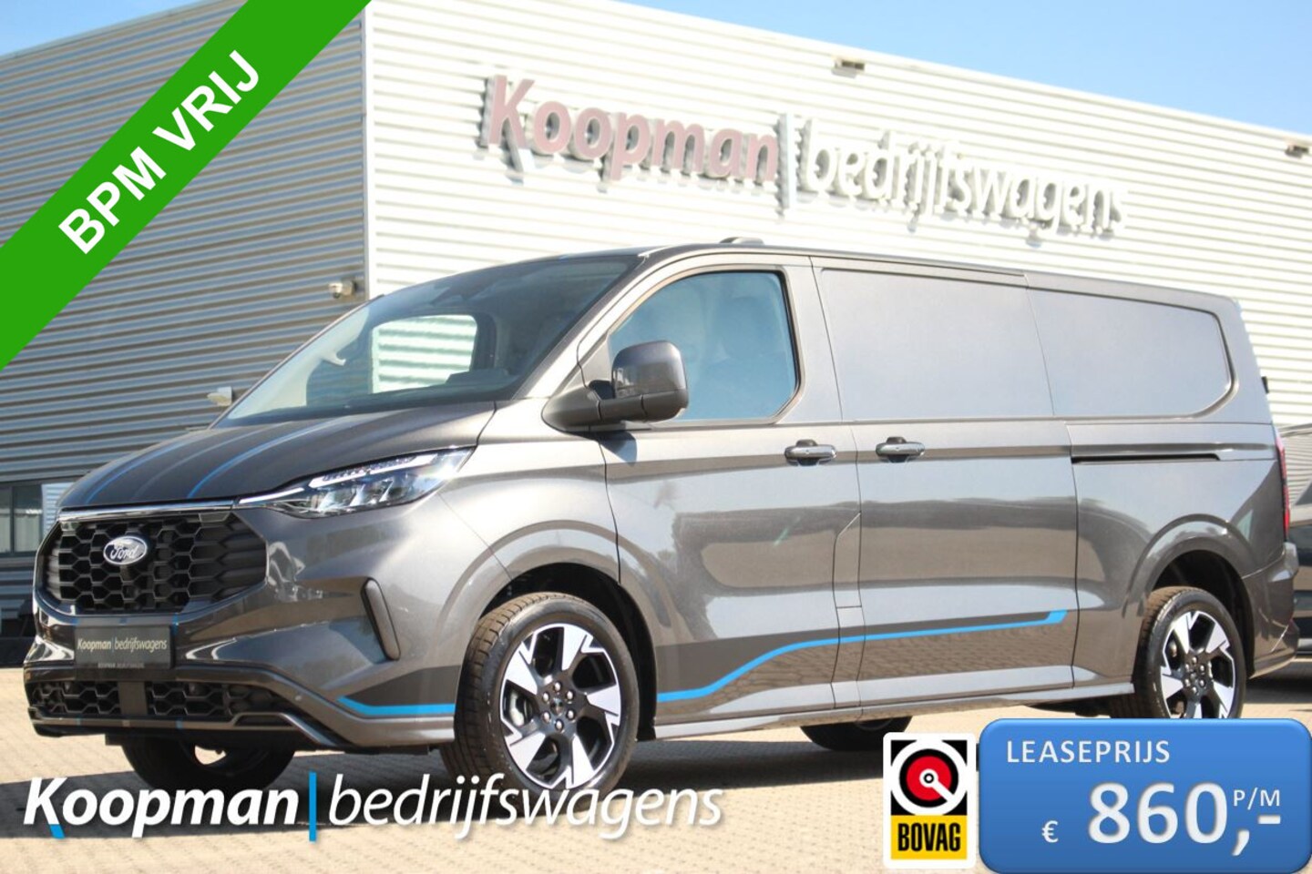 Ford Transit Custom - 320 2.0TDCI 170pk L2H1 Sport | Automaat | L+R Zijdeur Softclose | Adap. Cruise | BLIS | Ke - AutoWereld.nl