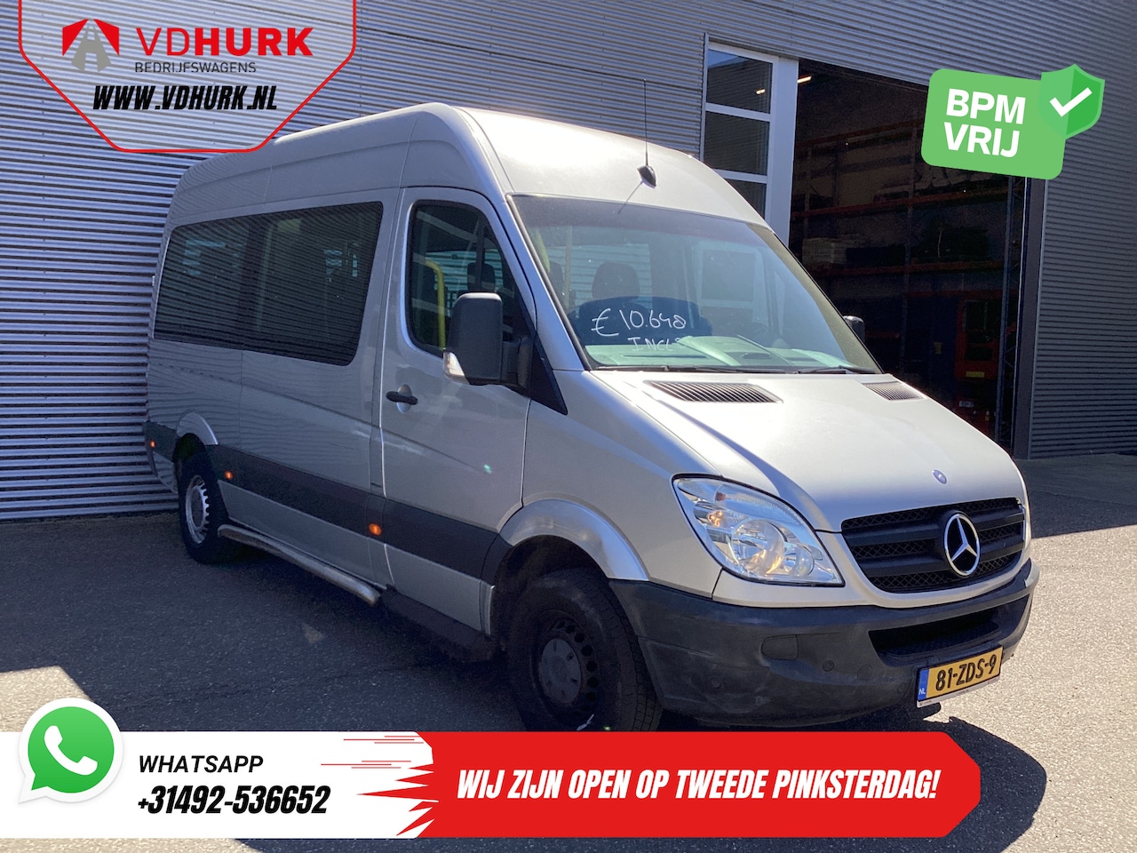 Mercedes-Benz Sprinter - 313 2.2 CDI Aut. L2H2 €10.648,- Incl. BTW BPM VRIJ! EXPORT ONLY Rolstoelvervoer/ Combi/ 9 - AutoWereld.nl