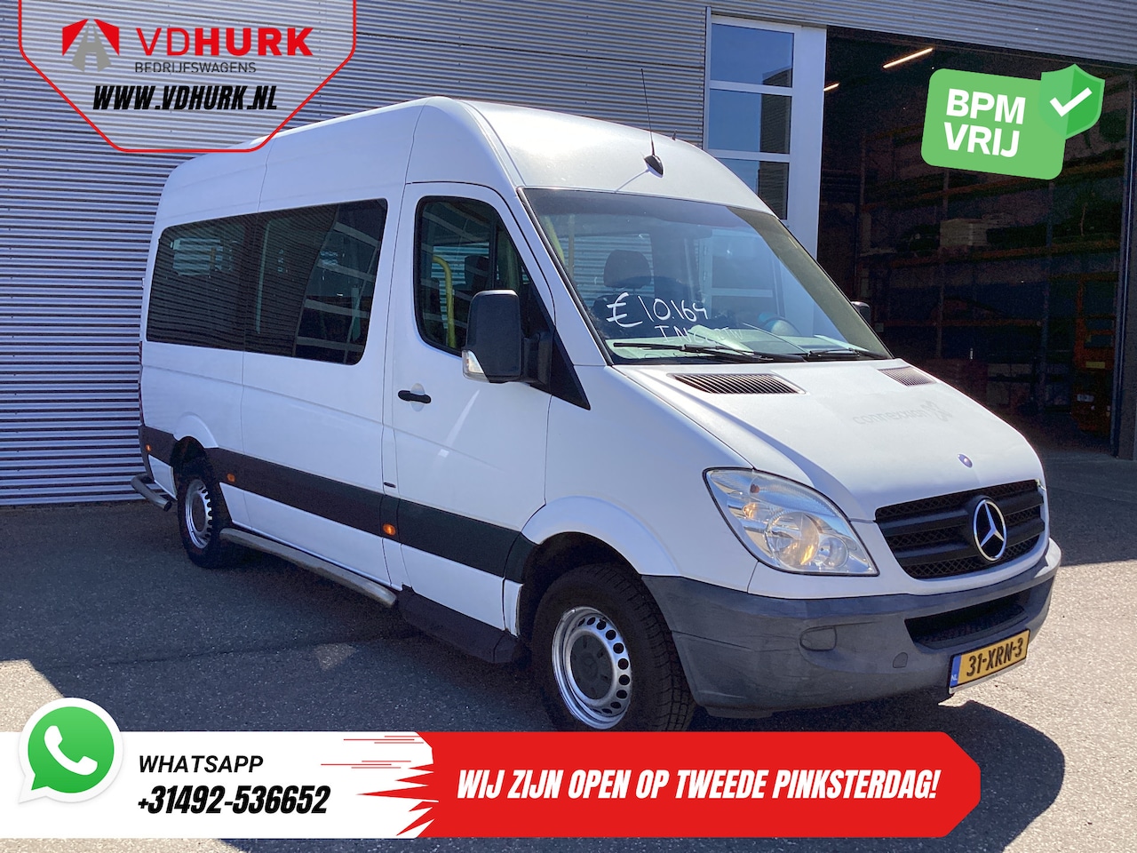 Mercedes-Benz Sprinter - 313 2.2 CDI L2H2 €10.164 Incl. BTW BPM VRIJ! EXPORT ONLY Combi/ 9 Persoons/ Kombi/ 9P/ Air - AutoWereld.nl
