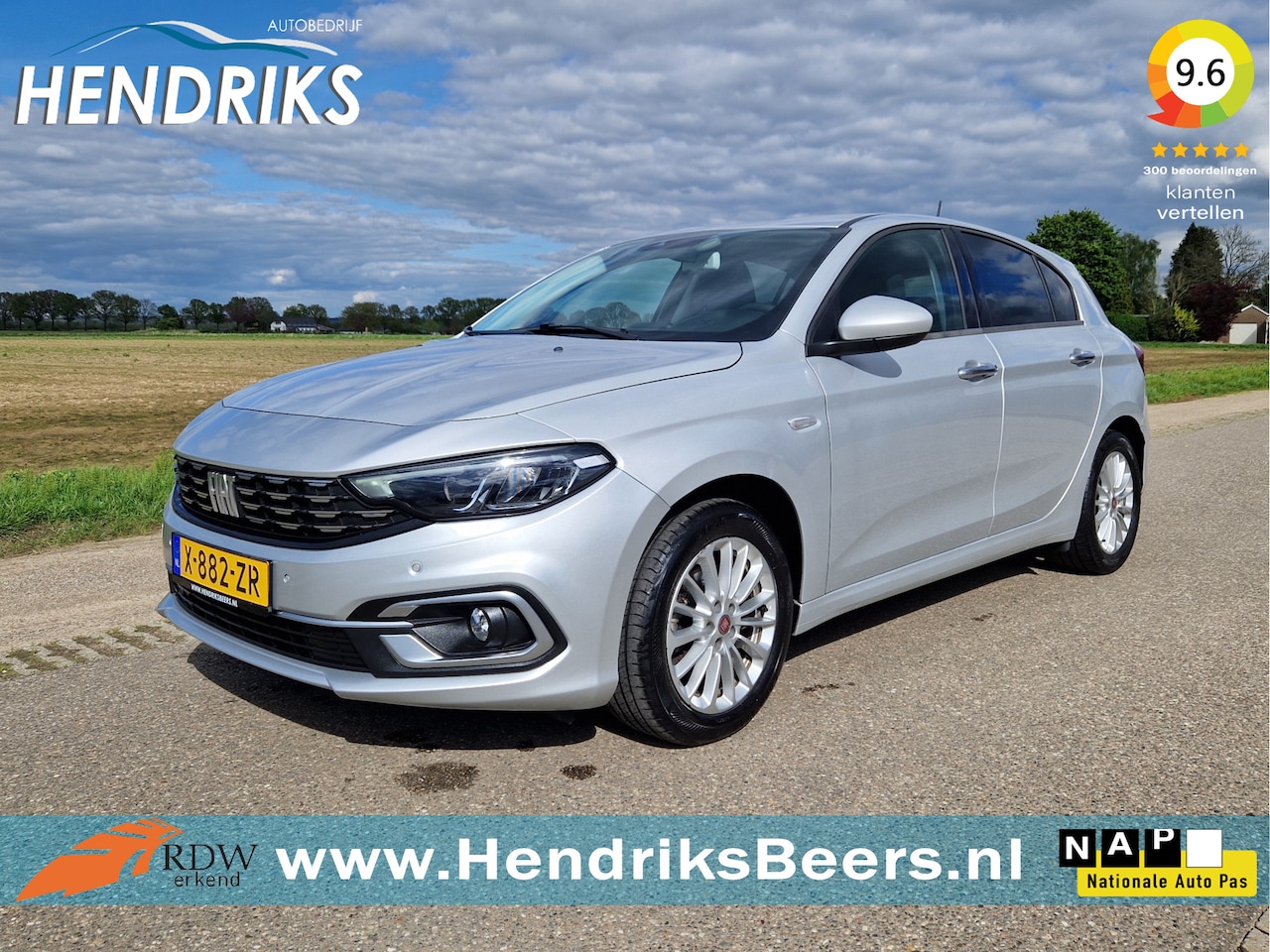 Fiat Tipo - 1.0 Life - 100 Pk - Euro 6 - Navi - ParkeerCamera - AppleCarplay AndroidAuto - AutoWereld.nl