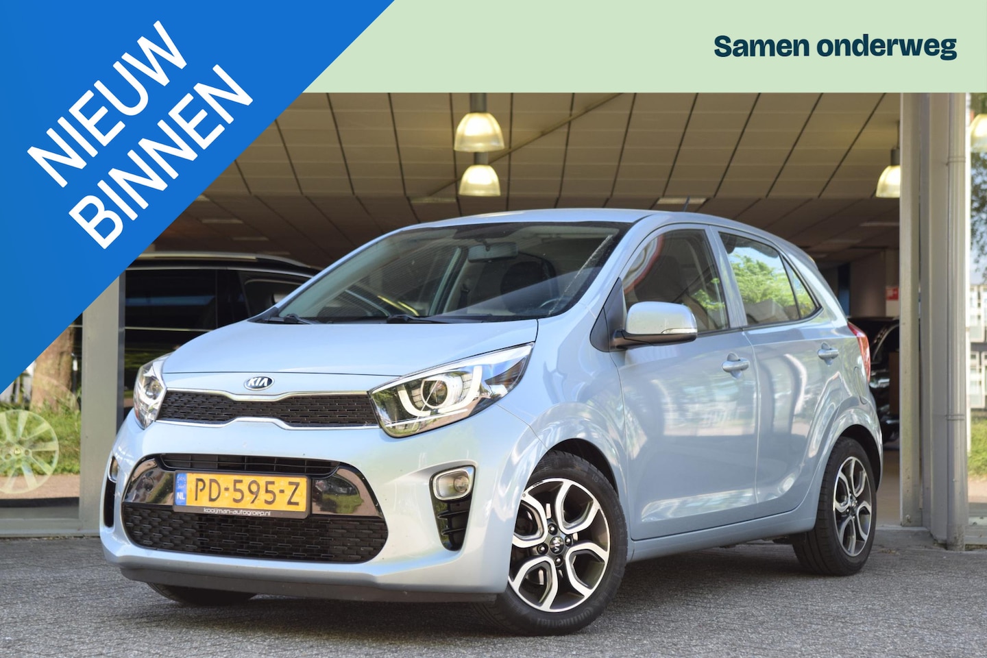Kia Picanto - 1.0 CVVT First Edition 1e eig. met Nav/Led/Cam/Lmv - AutoWereld.nl