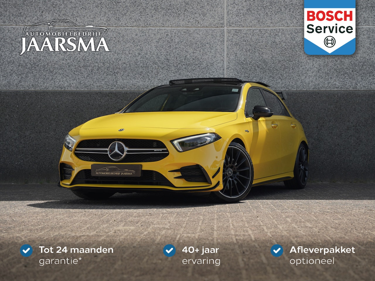 Mercedes-Benz A-klasse - AMG 35 4MATIC Premium Plus |Orig. NL |Panoramadak |Burmester |Night |Aeropackage | - AutoWereld.nl