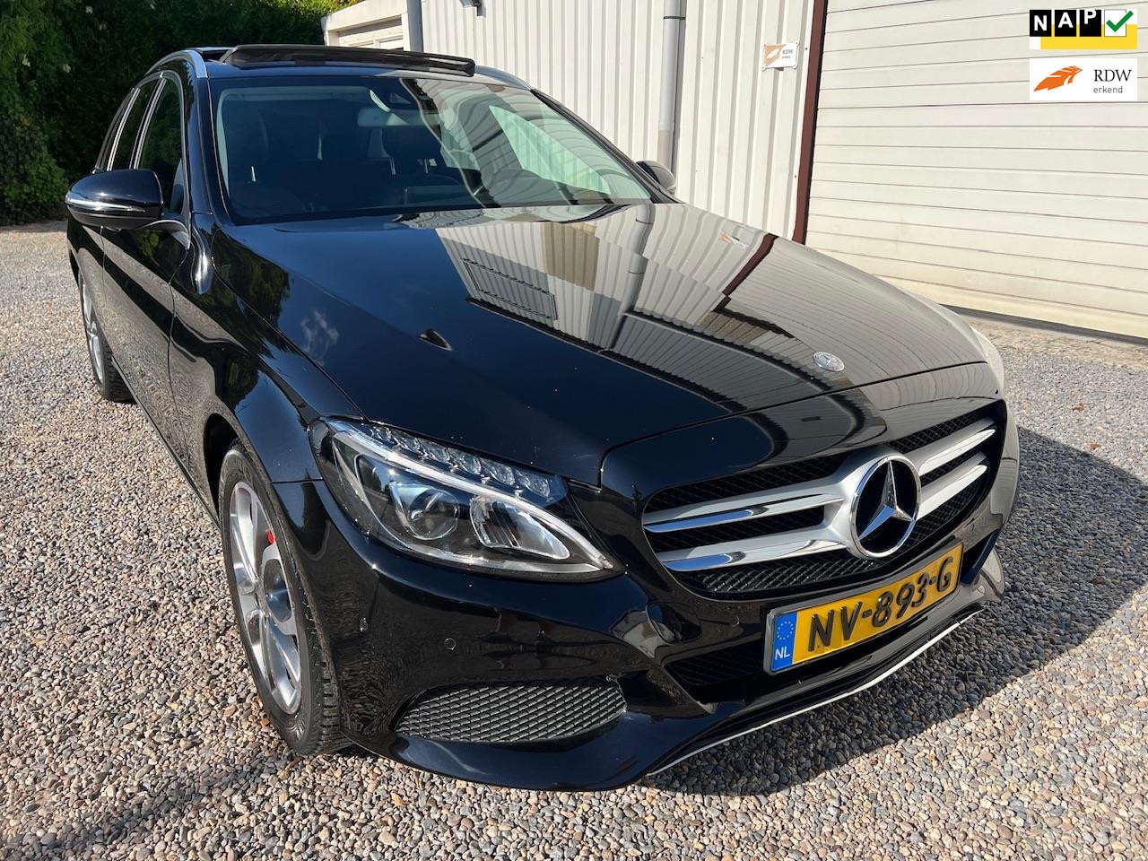 Mercedes-Benz C-klasse Estate - 180 Prestige AUT PANORAMADAK.LEER.FULL-LED! - AutoWereld.nl