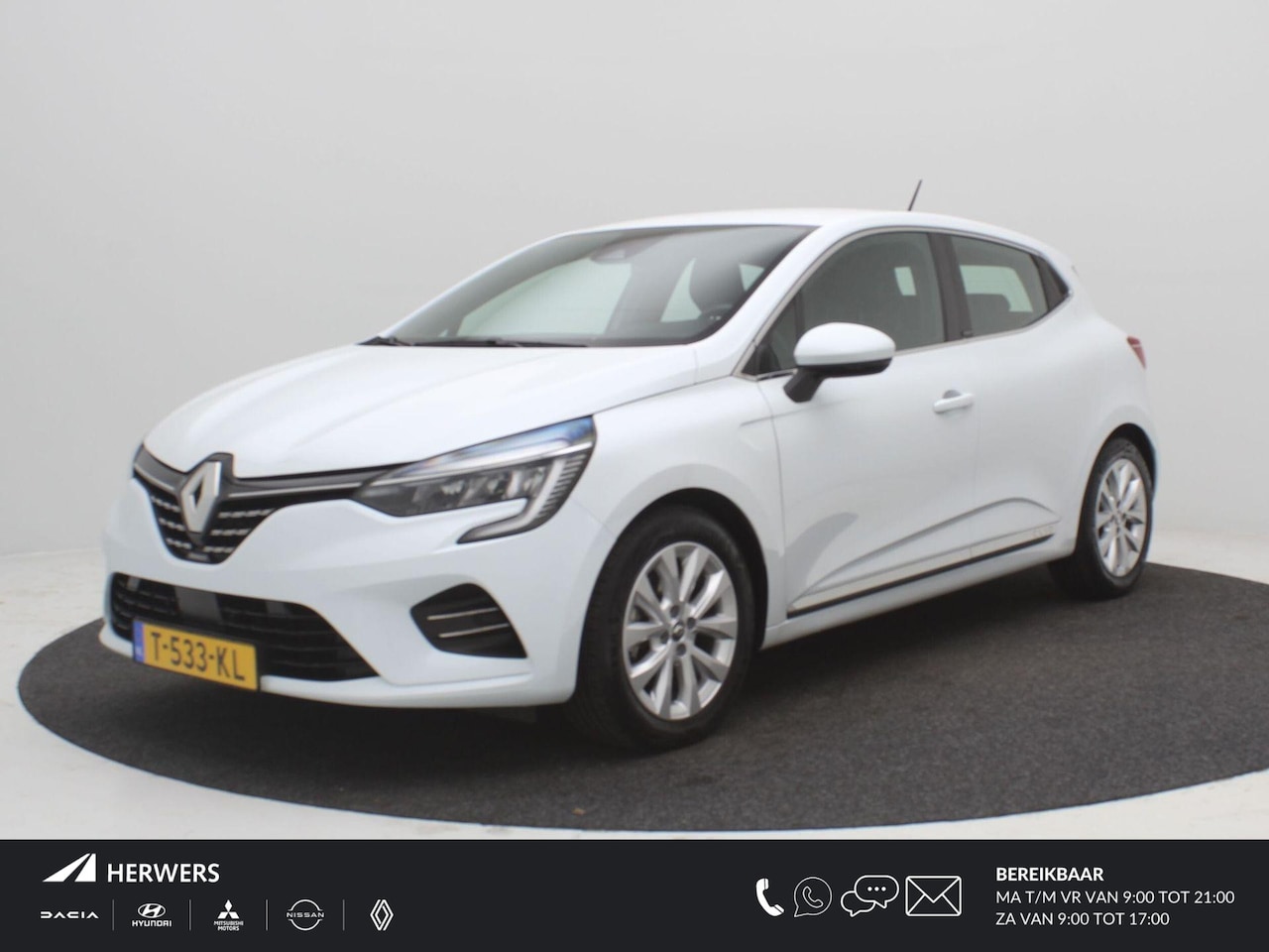 Renault Clio - 1.6 E-Tech Hybrid 140 Intens / Trekhaak / Automaat / Navigatie middels Apple CarPlay & And - AutoWereld.nl