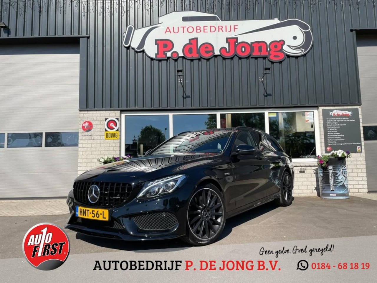 Mercedes-Benz C-klasse - C43 AMG, 4MATIC, Burmester, LED, ACC, Carbon, DAB, Trekhaak! - AutoWereld.nl
