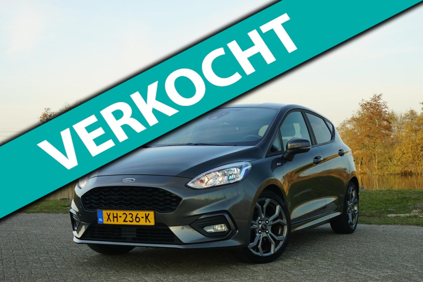 Ford Fiesta - 1.0 EcoBoost ST-Line - Magnetic Grey - Topstaat - AutoWereld.nl