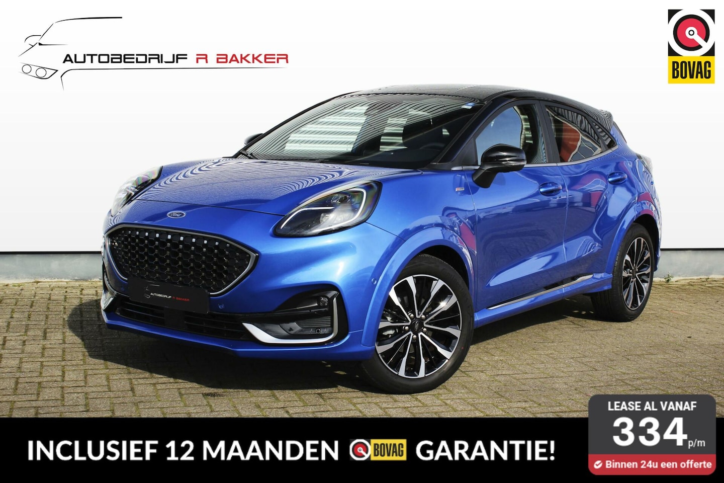 Ford Puma - 1.0 EcoBoost Hybrid ST-Line Vignale // 12-2021 - Handgeschakeld mHEV - Winter Pack - Zwart - AutoWereld.nl