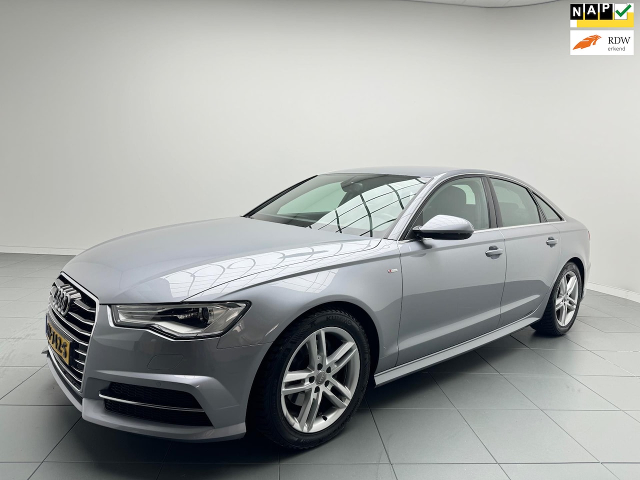 Audi A6 Limousine - 2.0 TDI Ultra Premium S-Line 190 Pk Automaat Airco Navi Leer Xenon 163 dkm Nap - AutoWereld.nl
