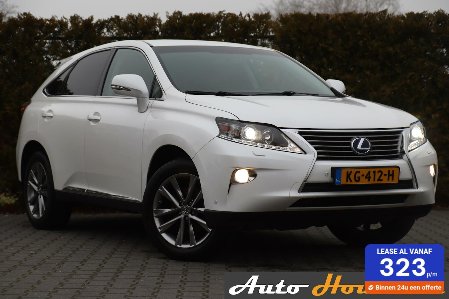 Lexus RX 450h - 299PK 4WD Hybrid Parelmoer wit!|Camera|Leder|Nav|Memory seats|E. klep|Lmv|Multif. stuur|Xe - AutoWereld.nl