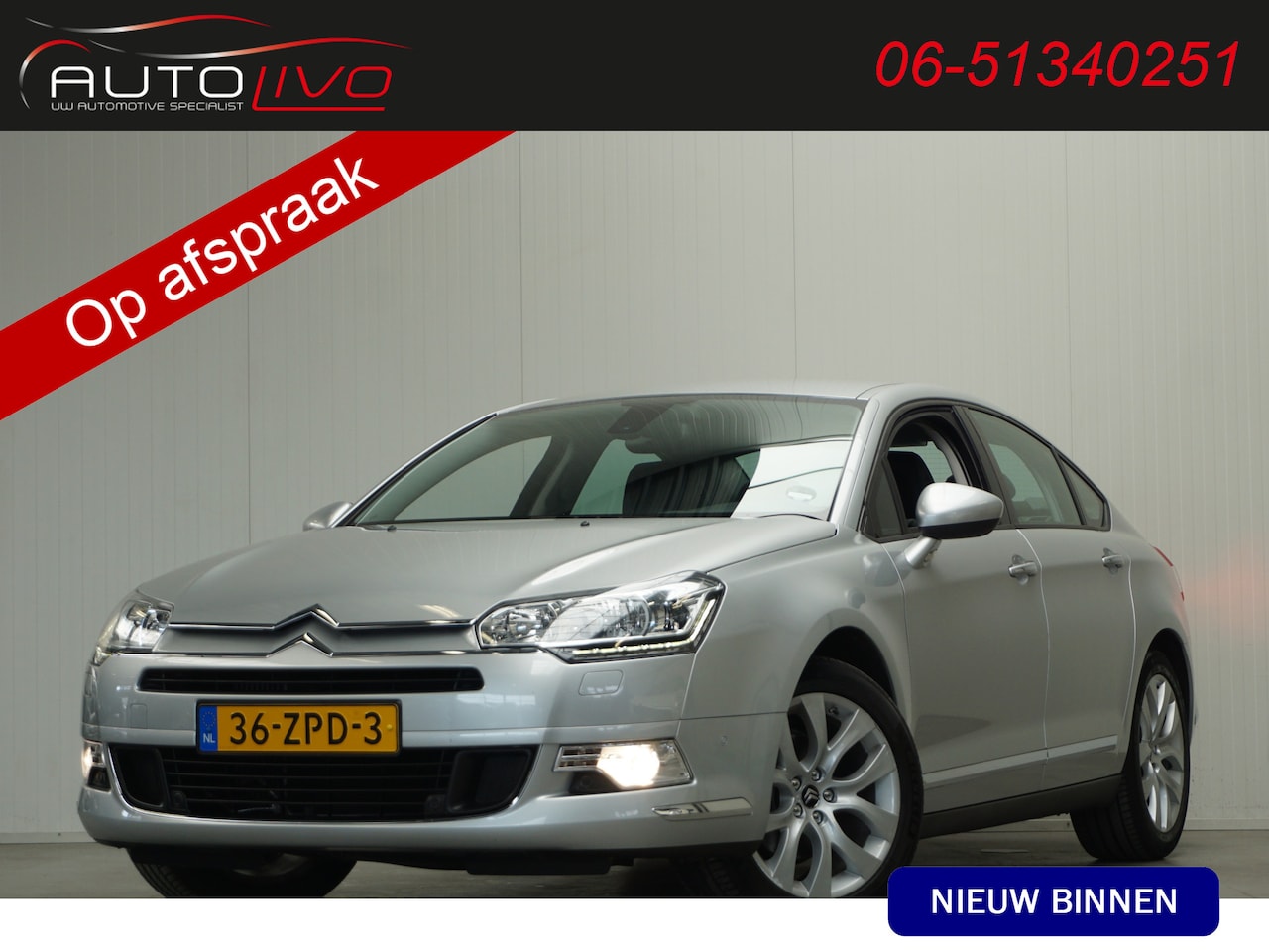 Citroën C5 - 1.6 THP Business 1e EIG. H. LEER NAVI LED CLIMA PDC CRUISE TREKHAAK etc. - AutoWereld.nl