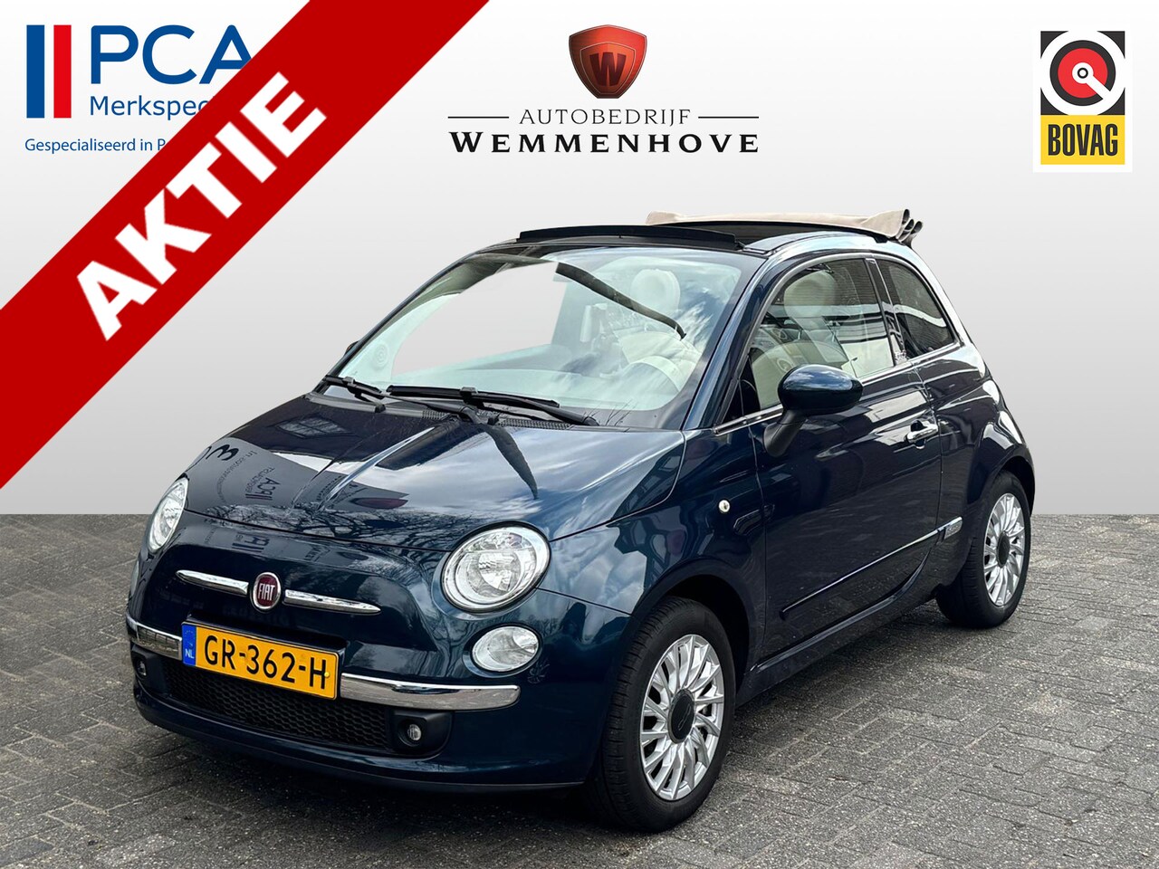 Fiat 500 C - 1.2 Lounge Cabrio/Lichtmetalen velgen/Airco - AutoWereld.nl