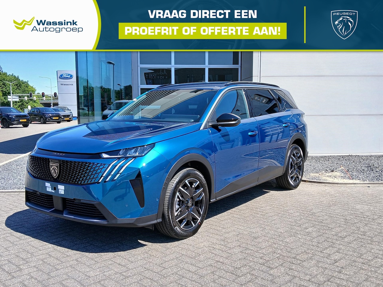 Peugeot 5008 - 1.2 Hybrid 136pk e-DCS6 Allure | Automaat | 360 vision & Drive Assist pack | Panoramic nav - AutoWereld.nl