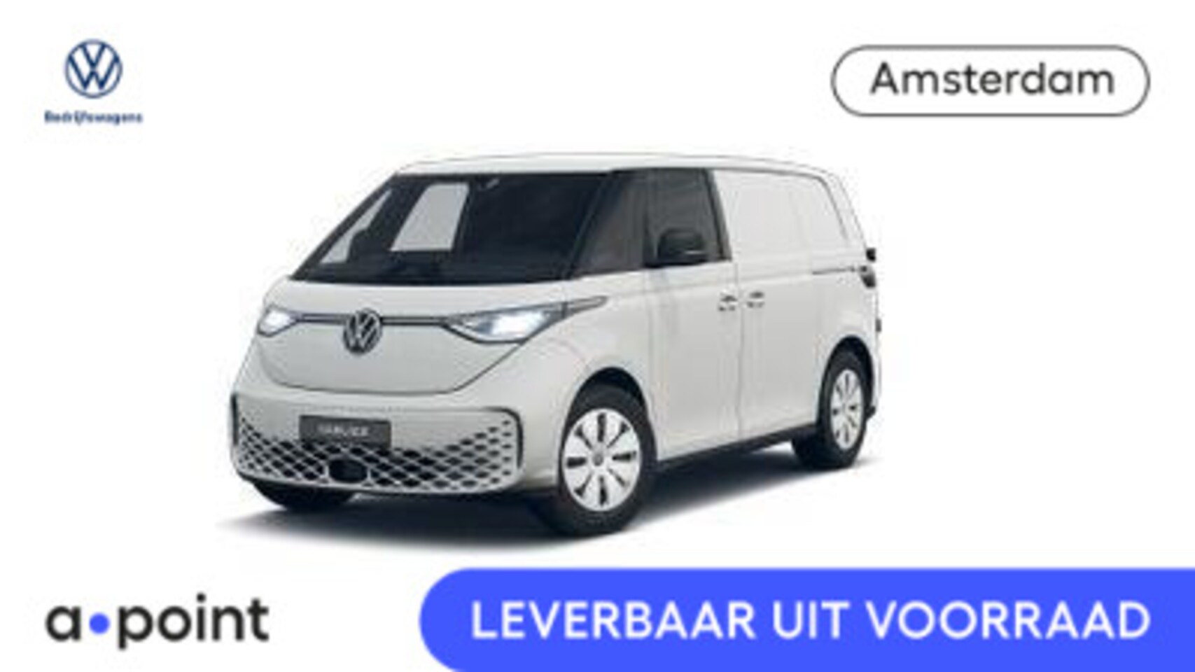 Volkswagen ID. Buzz Cargo - Bedrijfswagens Elektromotor 286 pk Zijdeur links en rechts, achterdeuren bank, RIJKLAARPRI - AutoWereld.nl
