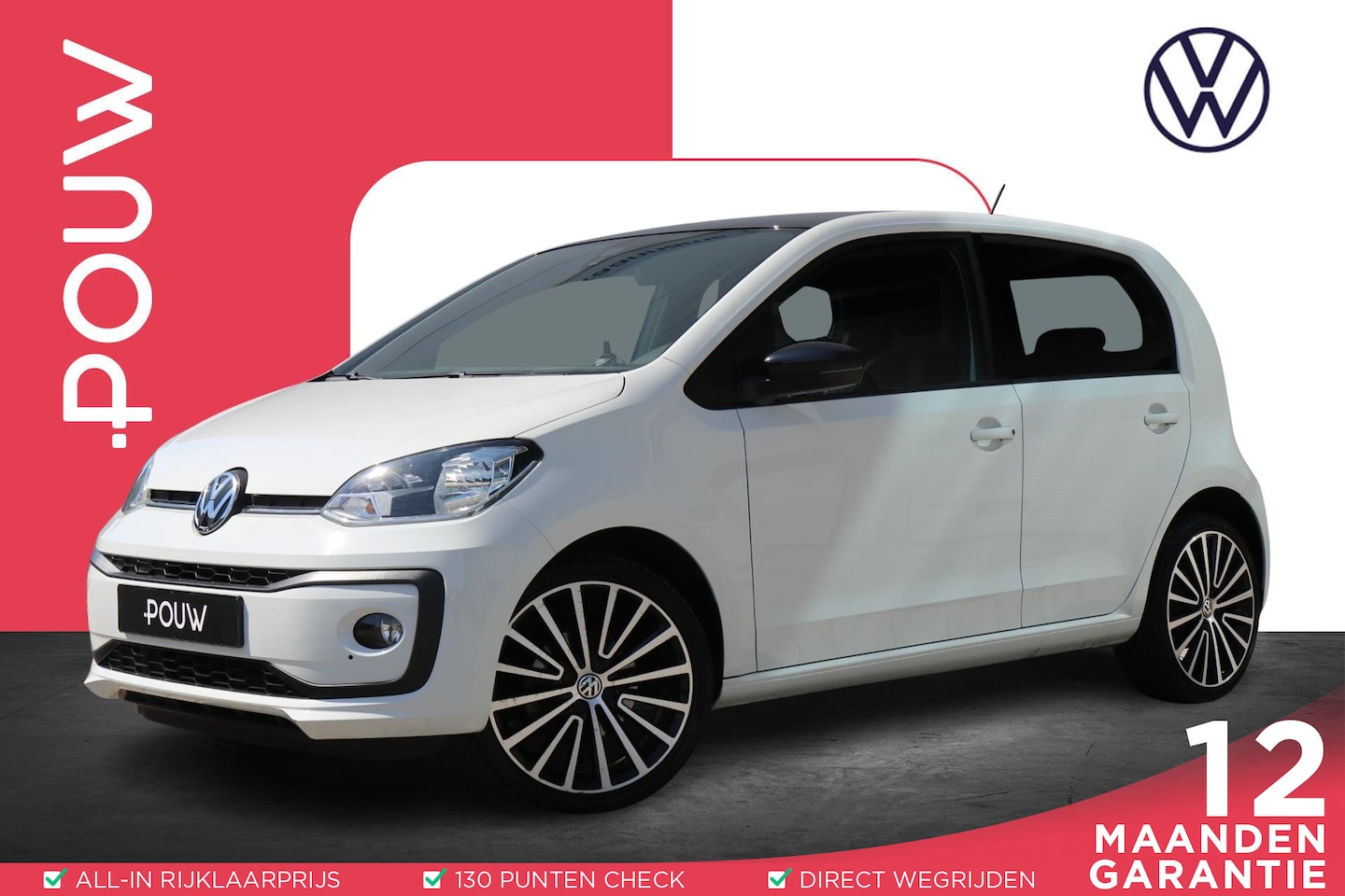 Volkswagen Up! - 1.0 60pk High up! | Achteruitrijcamera | Cruise Control | 17" Velgen - AutoWereld.nl