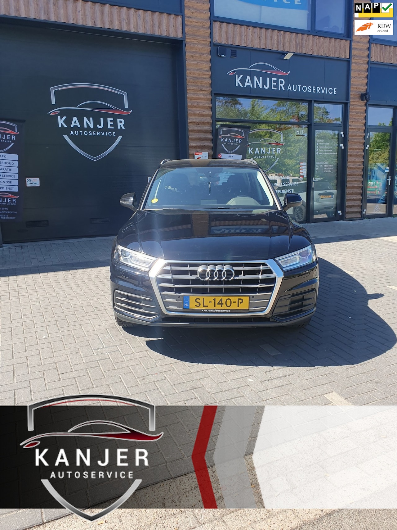 Audi Q5 - 2.0 TDI Design Pro Line Plus 2017 Zwart Clima/Navi/Stoelverwarming - AutoWereld.nl