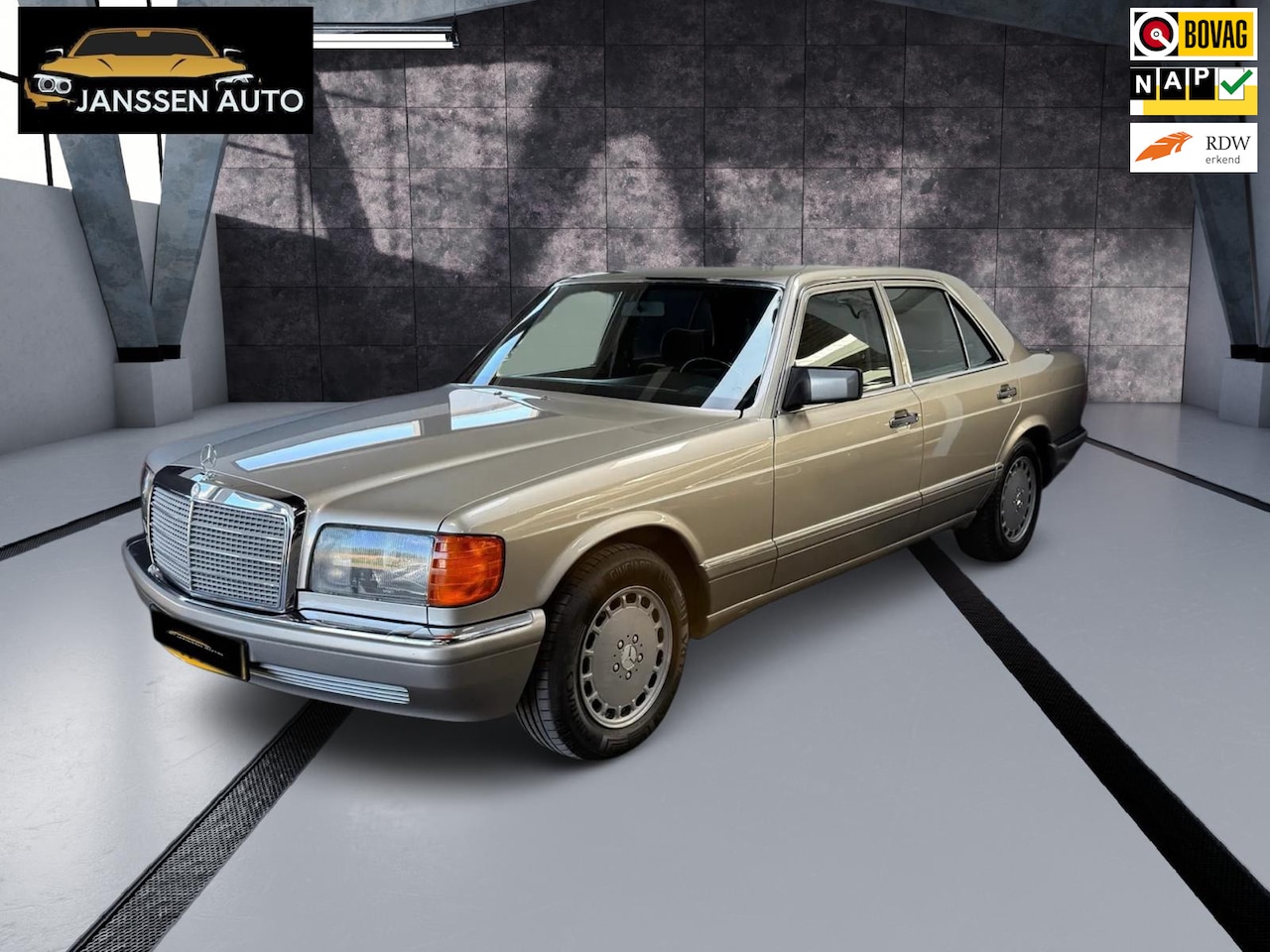 Mercedes-Benz S-klasse - 420 SE 420 SE, Automaat, Pullman bekleding, Standkachel, Zeer mooie auto - AutoWereld.nl