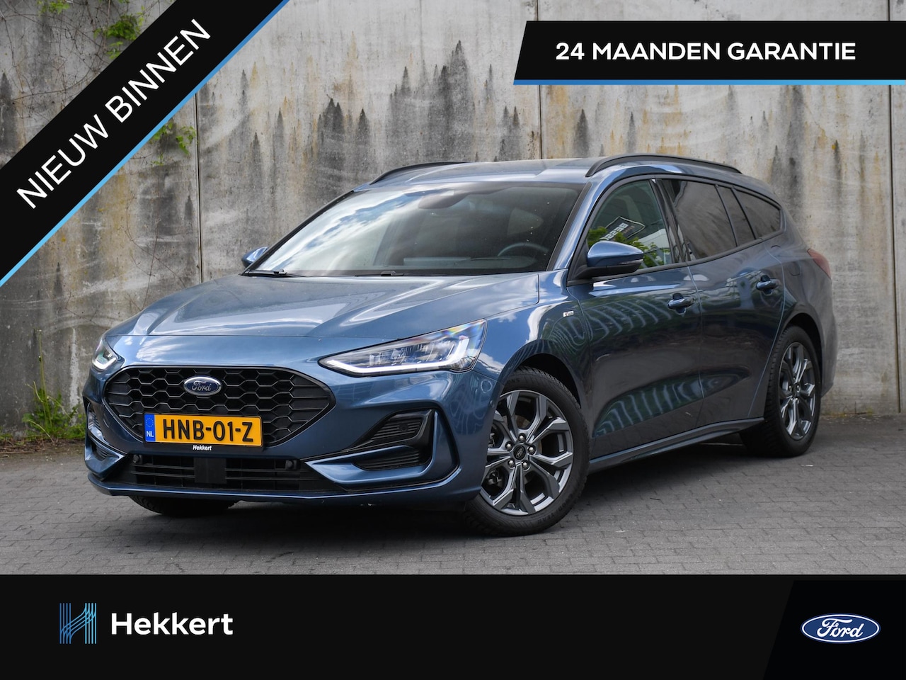 Ford Focus Wagon - ST Line 1.0 EcoBoost Hybrid 125pk TREKHAAK | DODE HOEK | HUD | WINTER PACK | 17''LM | PDC - AutoWereld.nl