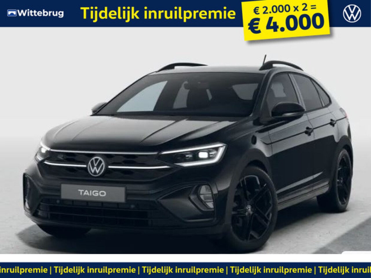 Volkswagen Taigo - 1.0 TSI DSG R-Line Edition BLACK STYLE !!!Profiteer ook van 4.000 EURO inruilpremie!!! - AutoWereld.nl