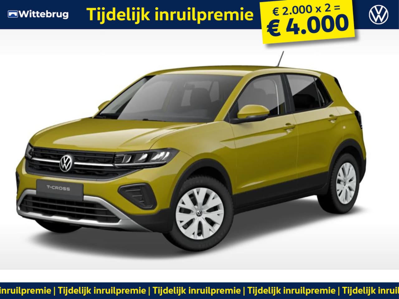 Volkswagen T-Cross - 1.0 TSI Edition !!!Profiteer ook van € 4.000,- inruilpremie!!! - AutoWereld.nl