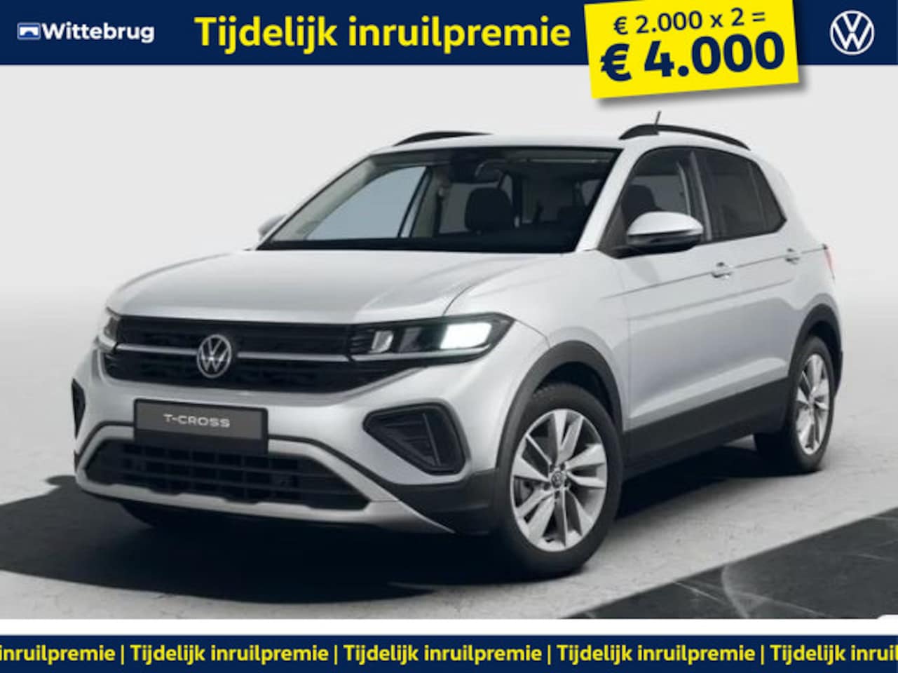 Volkswagen T-Cross - 1.0 TSI Life Edition !!!Profiteer ook van 4.000 EURO inruilpremie!!! - AutoWereld.nl